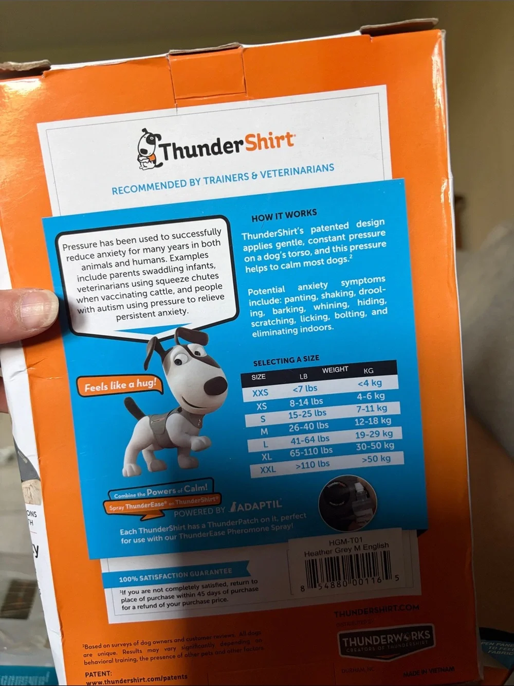 Thundershirt calming jacket